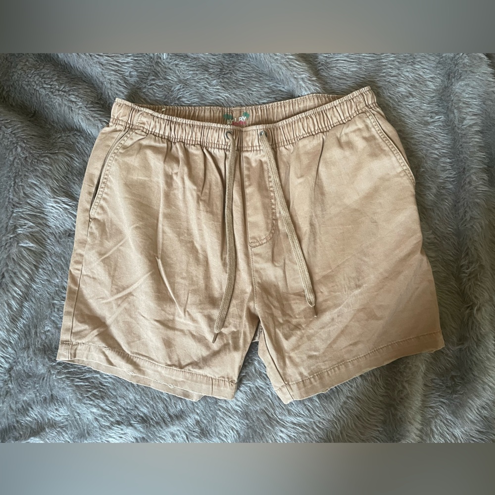 Men's Casual Khaki Shorts ( Medium )